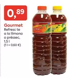 Oferta de Gourmet - Refresc Te A La Llimona O Préssec por 0,89€ en Suma Supermercados