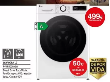 Oferta de LG - Lavadora F4wr09046w por 499€ en Milar