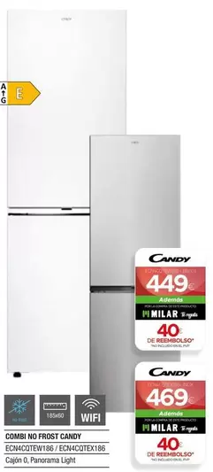 Oferta de Candy - Combi No Frost Echnosettiere/contextres por 449€ en Milar