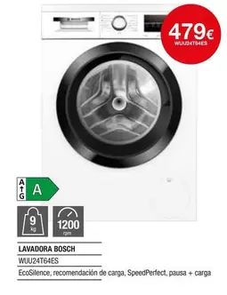 Oferta de Bosch - Lavadora Wuu24t6/6fs por 479€ en Milar