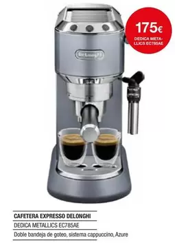 Oferta de DeLonghi - Cafetera Expresso por 175€ en Milar