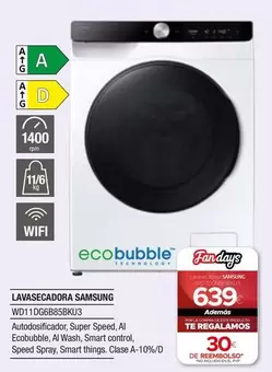 Oferta de Samsung - Lavasecadora por 639€ en Milar