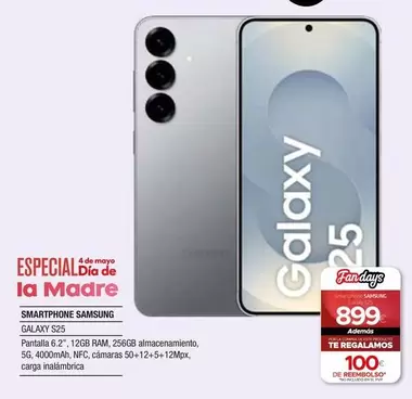 Oferta de Samsung - Smartphone Galaxy S25 por 899€ en Milar