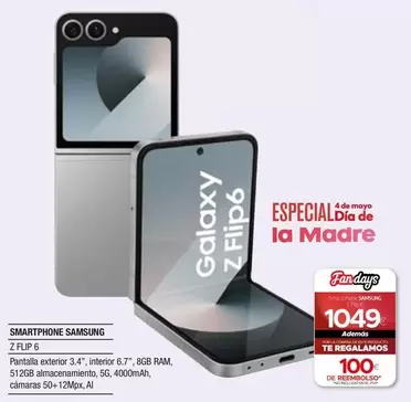 Oferta de Samsung - Smartphone Z Flip por 1049€ en Milar