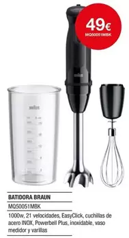 Oferta de Braun - Batidora por 49€ en Milar