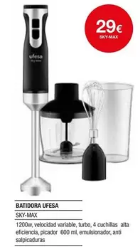Oferta de Ufesa - Batidora por 29€ en Milar