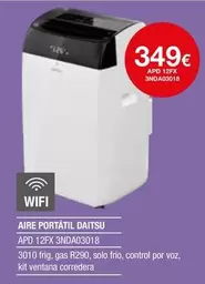 Oferta de Daitsu - Aire Portatil APFD 12FX 3NDA03018 por 349€ en Milar