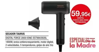 Oferta de Taurus - Secador por 59,95€ en Milar