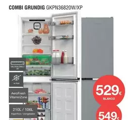 Oferta de Grundig - Combi Gkpn36820w/xp por 529€ en Milar