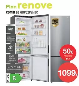 Oferta de LG - Combi Gbp62pzncc por 1099€ en Milar
