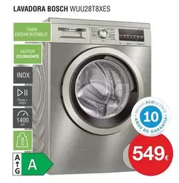 Oferta de Bosch - Lavadora WUU28T8XES por 549€ en Milar