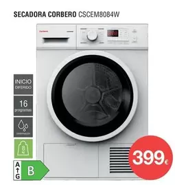 Oferta de Corberó - Secadora Cscem8084w por 399€ en Milar