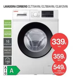 Oferta de Corberó - Lavadora Clt704vin/clt804vin/clm12vin por 339€ en Milar