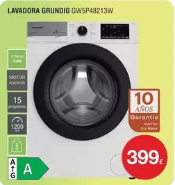 Oferta de Grundig - Lavadora Gw5p48213w por 399€ en Milar