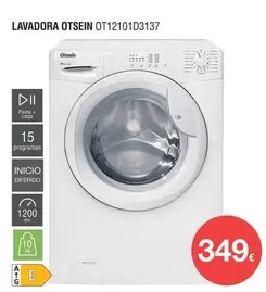 Oferta de Otsein - Lavadora 0t12101d3137 por 349€ en Milar