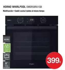 Oferta de Whirlpool - Horno Omsr58ru11sb por 399€ en Milar