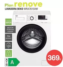 Oferta de Beko - Lavadora Wra7615xw por 369€ en Milar