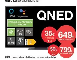 Oferta de LG - QNED: Colores Vivos Y Brillantes, Escenas Mas Nitidas por 649€ en Milar