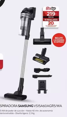 Oferta de Samsung - Spiradora por 219€ en Milar