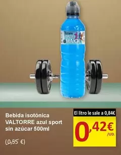 Oferta de Bebida Isotónica Azul Sport Sin Azucar por 0,42€ en SPAR