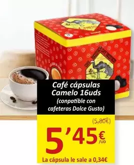 Oferta de Dolce Gusto - Café Cápsulas por 5,45€ en SPAR