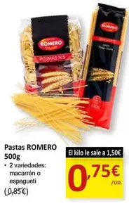 Oferta de Romero - Pastas por 0,75€ en SPAR
