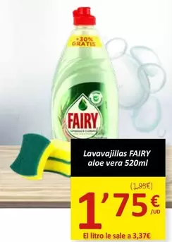Oferta de Fairy - Lavavajillas Aloe Vera por 1,75€ en SPAR
