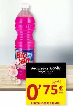 Oferta de Bio - Fregasuelos Floral por 0,75€ en SPAR