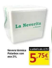 Oferta de Polarbox - Nevera Térmica  Con Asa por 5,75€ en SPAR