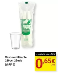 Oferta de Vaso Reutilizable por 0,65€ en SPAR