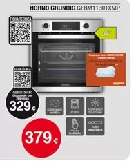 Oferta de Grundig - Horno Gebm11301xmp por 329€ en Tien 21