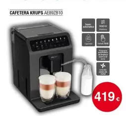 Oferta de Krups - Cafetera Ae89zb10 por 419€ en Tien 21