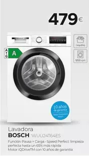 Oferta de Bosch - Lavadora WUU24T64ES por 479€ en Tien 21