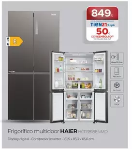 Oferta de Haier - Frigorifico Multidoor HCR381BENMD por 849€ en Tien 21