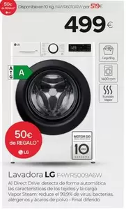 Oferta de LG - Lavadora F4wr5009a6w por 499€ en Tien 21