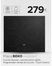 Oferta de Beko - Placa  por 279€ en Tien 21