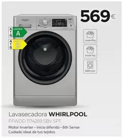 Oferta de Whirlpool - Lavasecadora por 569€ en Tien 21