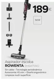 Oferta de Rowenta - Aspirador Escoba Rh6a71wo por 189€ en Tien 21