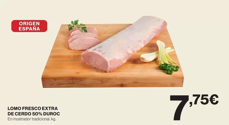 Oferta de Origen - Lomo Fresco Extra De Cerdo por 7,75€ en Supercor
