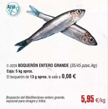 Oferta de Boquerón Entero Grande por 5,95€ en Abordo