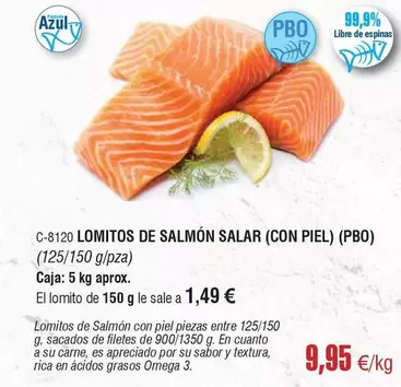 Oferta de Omega - Lomitos De Salmon por 9,95€ en Abordo