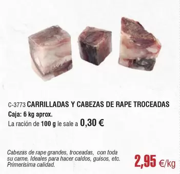 Oferta de Carrilladas Y Cabezas De Rape Troceadas por 2,95€ en Abordo