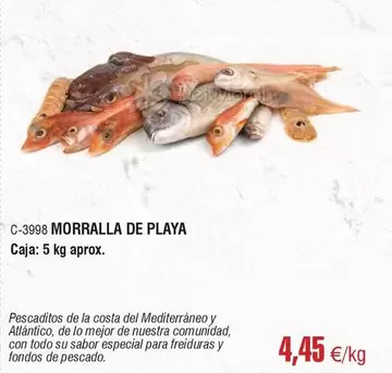Oferta de Costa - Morralla De Playa por 4,45€ en Abordo