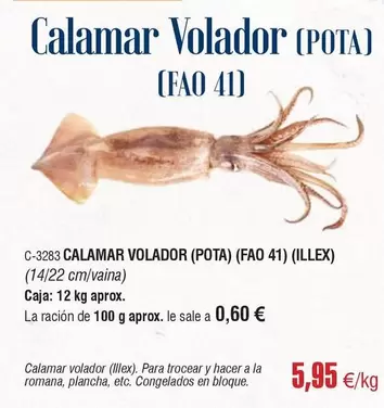 Oferta de Calamar Volador por 5,95€ en Abordo