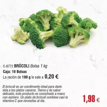 Oferta de Ideal - Brocoli por 1,98€ en Abordo