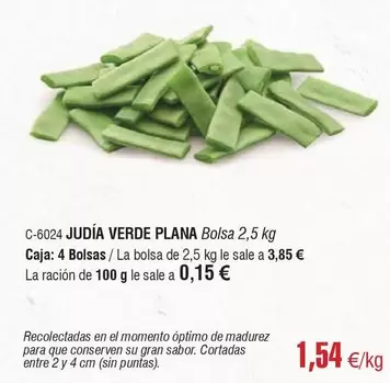 Oferta de Momento - Judia Verde Plana por 1,54€ en Abordo
