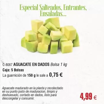 Oferta de La Planta - Aguacate En Dados por 4,99€ en Abordo