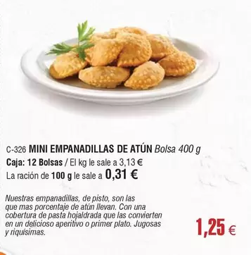 Oferta de Mas - Mini Empanadillas De Atun por 1,25€ en Abordo