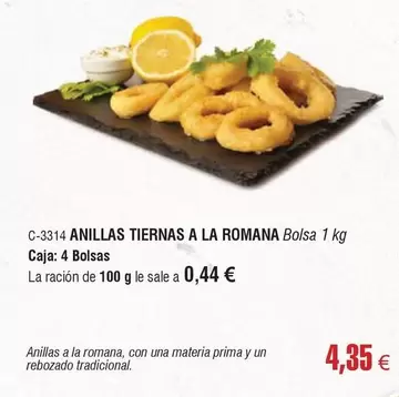 Oferta de Prima - Anillas Tiernas A La Romana por 4,35€ en Abordo