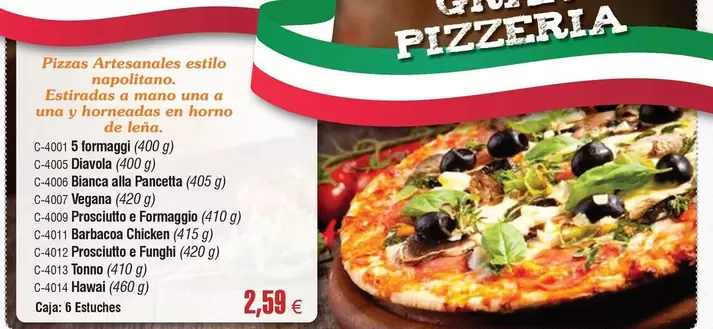 Oferta de Campofrío - Pizzas Artesanales Estilo Napolitano por 2,59€ en Abordo